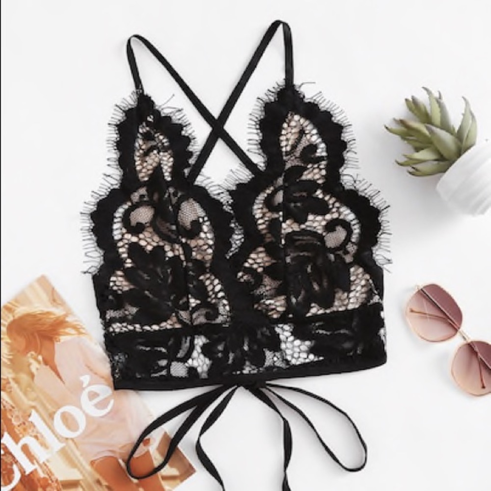 Lace Bralette Crop Top